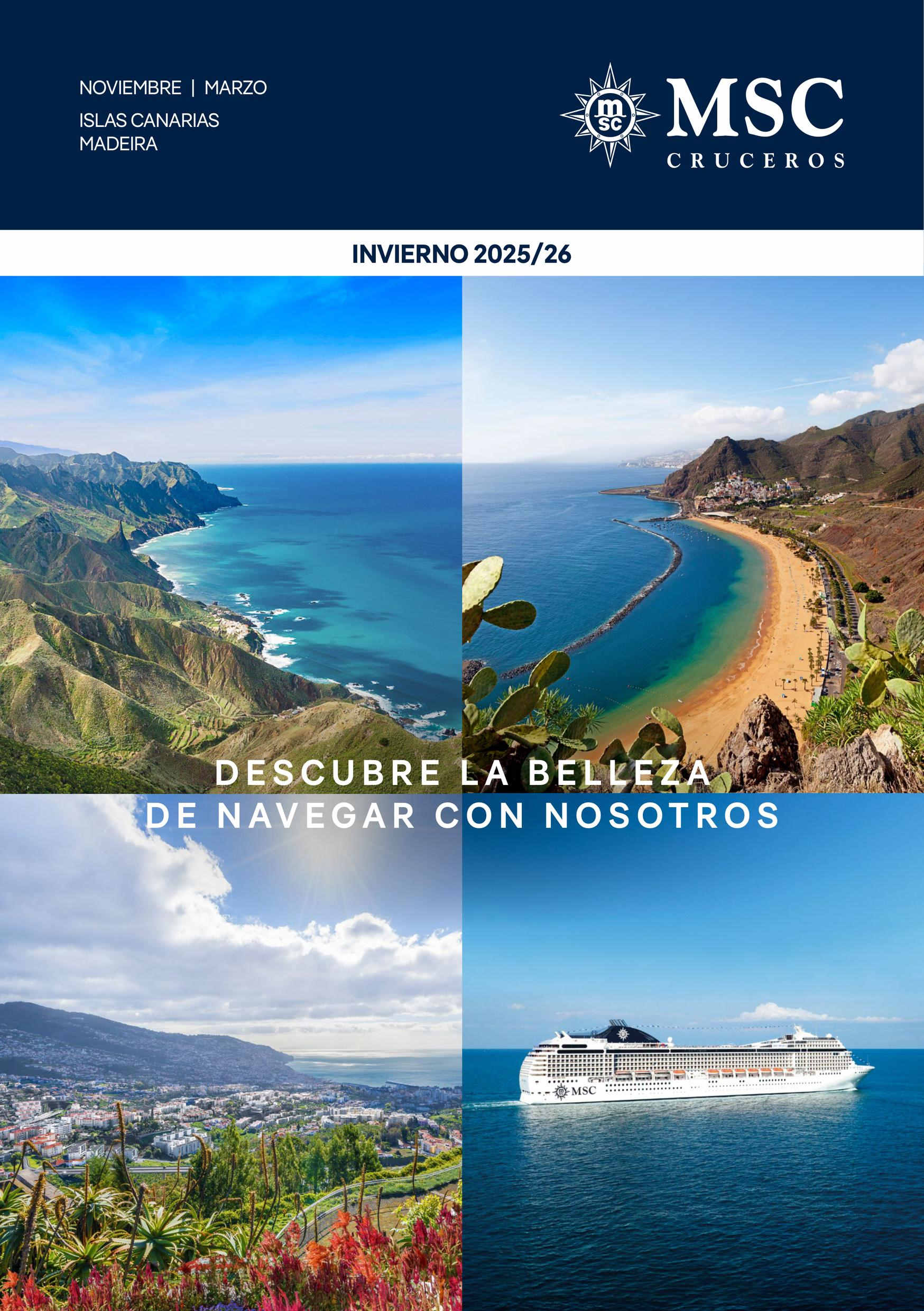 Catálogo MSC Cruceros Canarias y Madeira 2025 - 2026