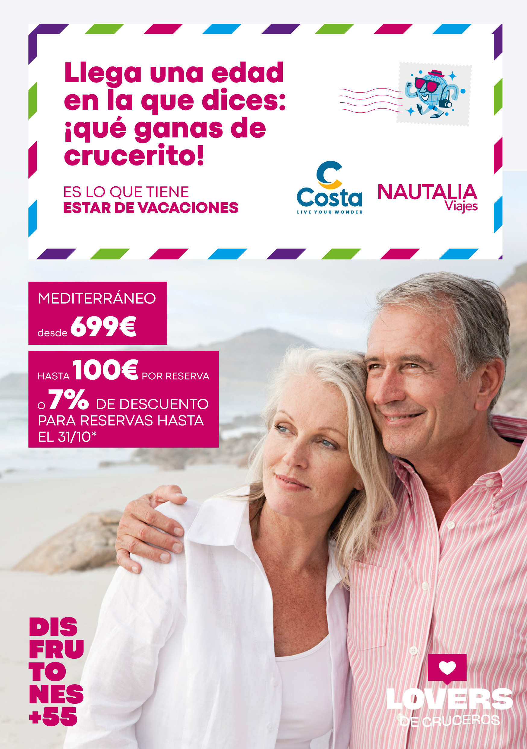 Catálogo Costa Cruceros Disfrutones + 55 Cataluña