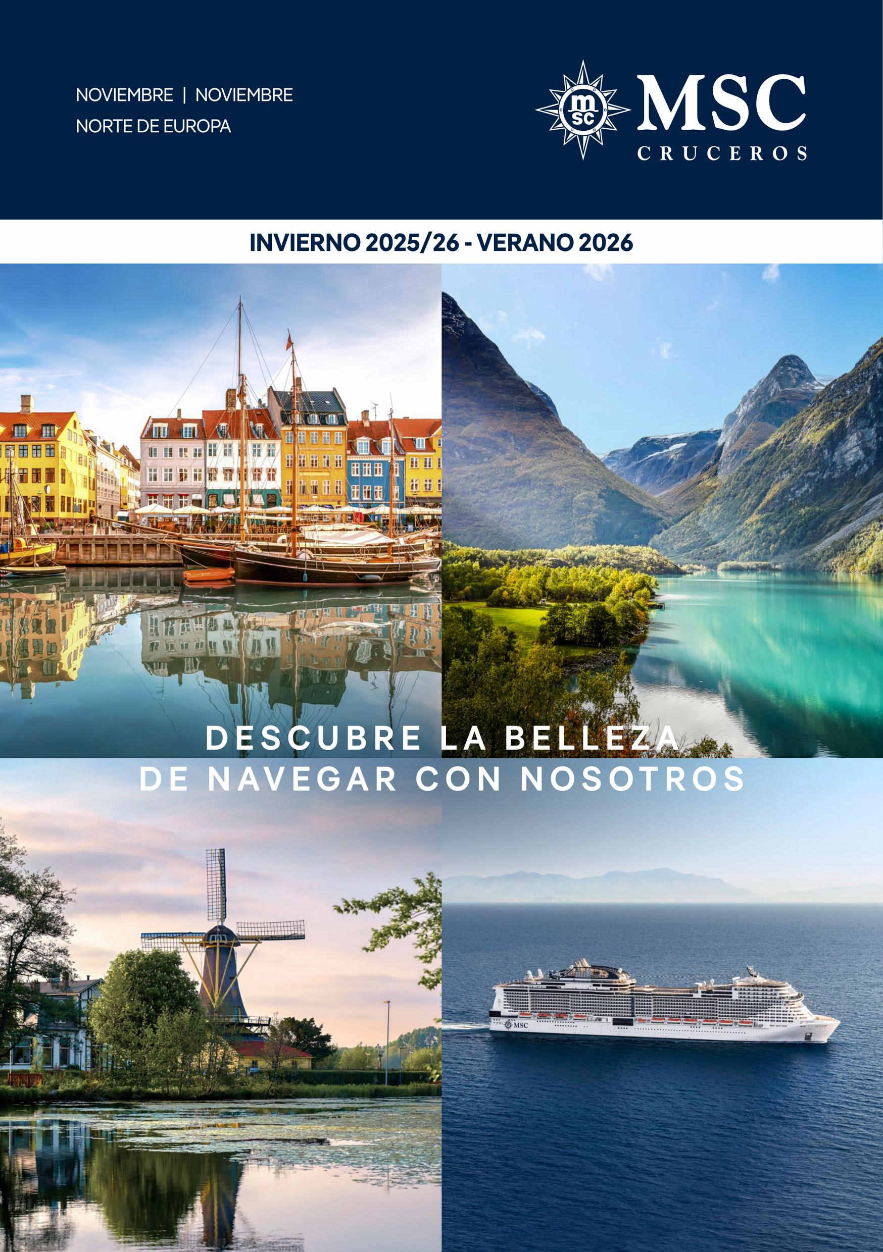 Catálogo MSC Cruceros Norte de Europa 2025 - 2026